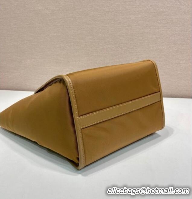 Top Grade Prada Re-Nylon tote bag 1BG578 Brown 2025