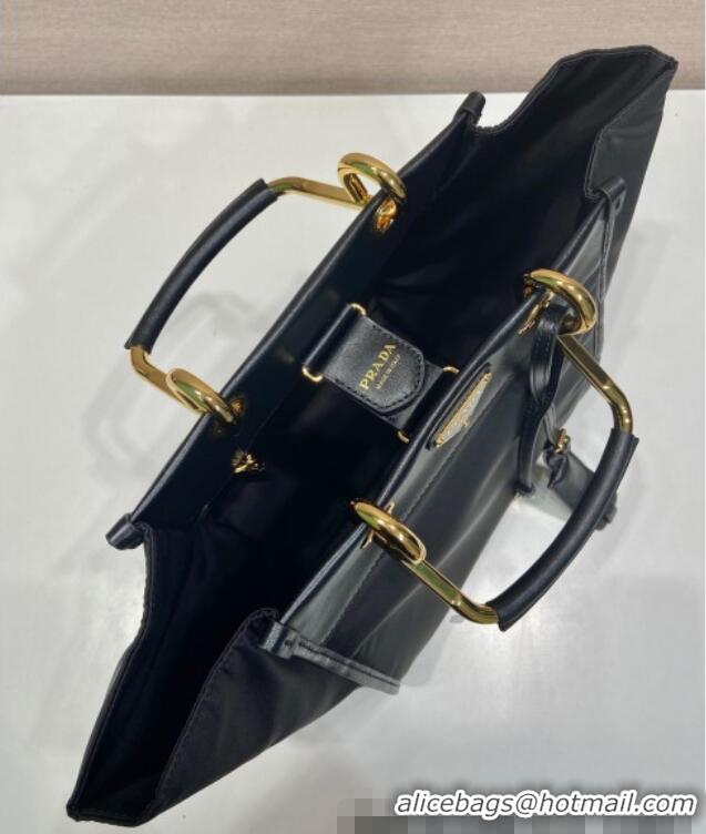 Famous Brand Prada Re-Nylon tote bag 1BG578 Black 2025