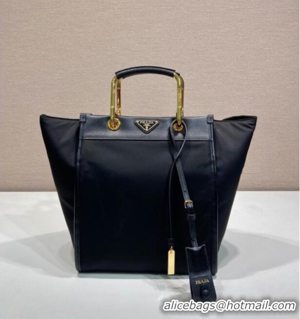 Famous Brand Prada Re-Nylon tote bag 1BG578 Black 2025