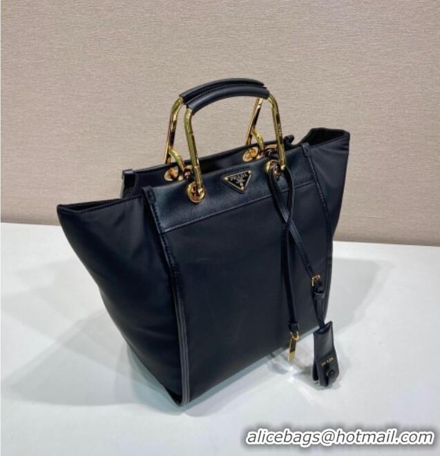 Famous Brand Prada Re-Nylon tote bag 1BG578 Black 2025