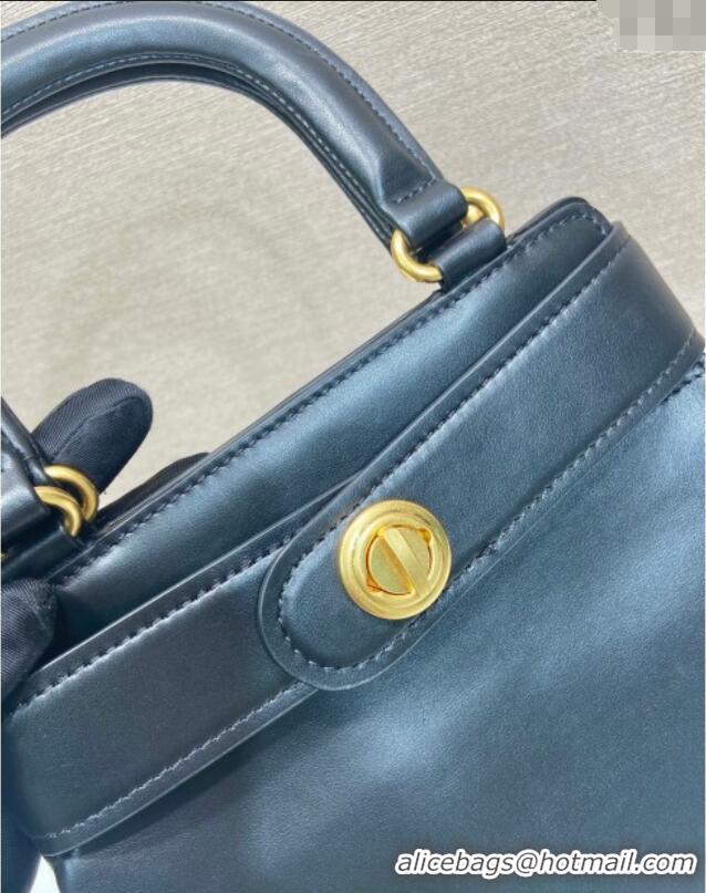 Grade Discount Prada Carey medium leather tote bag with Short Handle 1BG567 Black 2025