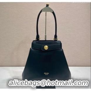 Shop Discount Prada Carey medium leather tote bag with Long Handle 1BG567 Black 2025
