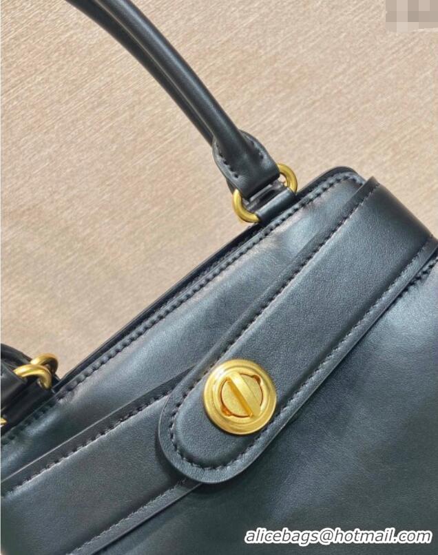 Shop Discount Prada Carey medium leather tote bag with Long Handle 1BG567 Black 2025