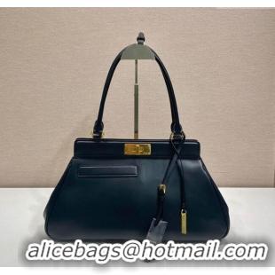 Grade Quality Prada Medium calf leather tote bag 1BG569 Black 2025