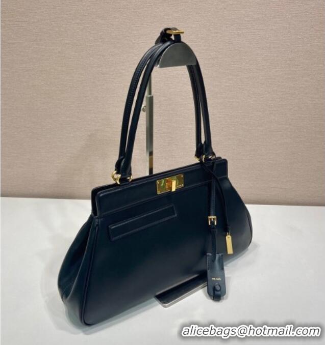 Grade Quality Prada Medium calf leather tote bag 1BG569 Black 2025