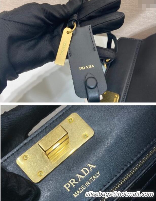 Grade Quality Prada Medium calf leather tote bag 1BG569 Black 2025