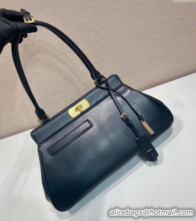 Grade Quality Prada Medium calf leather tote bag 1BG569 Black 2025