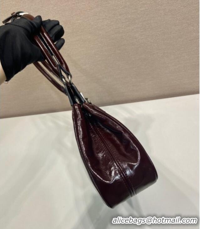 Classic Specials Prada Medium oil leather tote bag 1BG569 Dark Brown 2025