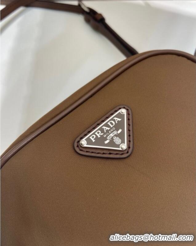 Super Quality Prada Swing nylon mini bag 1BC248 Brown 2025