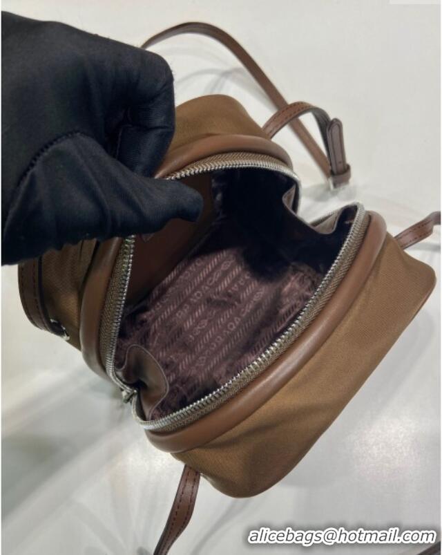 Super Quality Prada Swing nylon mini bag 1BC248 Brown 2025