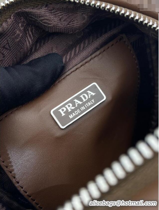 Super Quality Prada Swing nylon mini bag 1BC248 Brown 2025