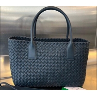 New Fashion Bottega Veneta Medium Cabat Tote Bag in Intrecciato Leather 608810 Dark Blue 2023