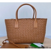 Reasonable Price Bottega Veneta Medium Cabat Tote Bag in Intrecciato Leather 608810 Wood Brown 2023