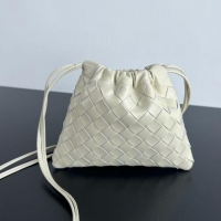 Super Quality Bottega Veneta Small Dustbag in Intrecciato Leather 816987 Sea Salt 2025