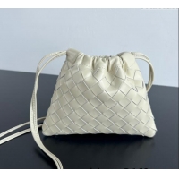 Super Quality Bottega Veneta Small Dustbag in Intrecciato Leather 816987 Sea Salt 2025