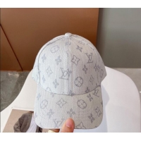 Buy Grade Louis Vuitton Monogram Denim Baseball Hat 0112 White 2024