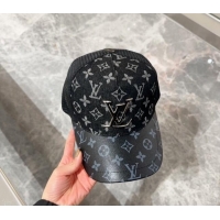 Grade Quality Louis Vuitton Monogram and Mesh Baseball hat L0301 Black 2024