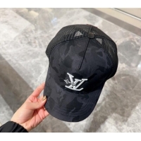 Cheap Price Louis Vuitton Camouflage and Mesh Baseball hat L0301 Black 2024