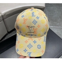 Top Design Louis Vuitton Monogram Baseball Hat 040301 Yellow 2024