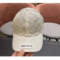 Well Crafted Louis Vuitton Monogram Mesh Baseball Hat 0619 White 2024