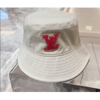 Original Cheap Louis Vuitton LV Bucket Hat 071001 White 2024