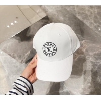 Discount Louis Vuitton Canvas Baseball Hat with LV Circle 10135 White 2024
