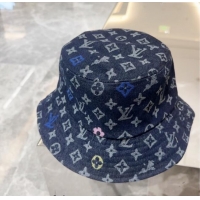 Well Crafted Louis Vuitton Denim Bucket hat LV082301 Light Blue 2024