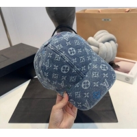 Market Sells Louis Vuitton Denim Baseball hat LV082303 Dark Blue 2024