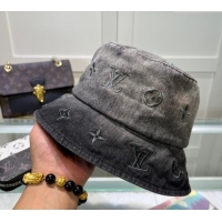 Top Quality Louis Vuitton Denim Gradient Hat 1129 Grey 2024