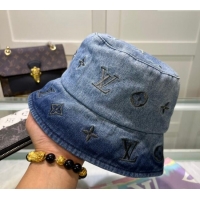 Best Grade Louis Vuitton Denim Gradient Hat 1129 Blue 2024