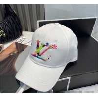 Classic Specials Louis Vuitton LV x TM Canvas Baseball Hat 17120 White 2025