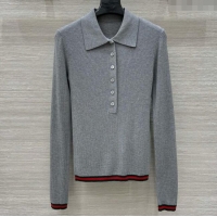 Spot Bulk Gucci Cashmere & Silk Sweater G041003 Gray 2025