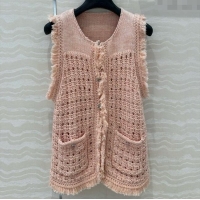 Famous Brand Chanel Knit Vest CH040706 Pink 2025