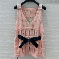 Famous Brand Chanel Knit Vest CH040708 Pink 2025