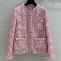 Famous Brand Chanel Tweed Jacket CH040716 Pink 2025