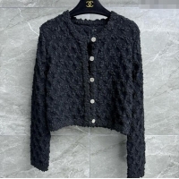 Best Quality Chanel Knit Cardigan CH041010 Black 2025