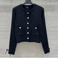 Grade Quality Chanel Knit Cardigan CH041022 Black 2025