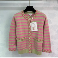 ​Well Crafted Chanel Wool & Cashmere Cardigan 10031 Green/Pink 2025