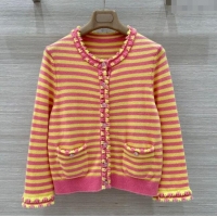 ​Good Looking Chanel Cashmere Cardigan 10036 Yellow/Pink 2025