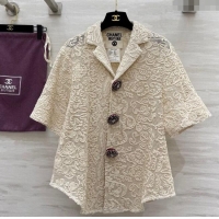 Good Looking Chanel Crochet Shirt 0410 Beige 2025