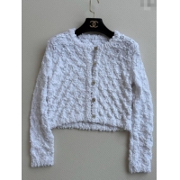​Top Grade Chanel Knit Cardigan CH042817 White 2025