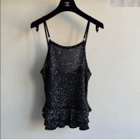 Low Cost Chanel Sequins Vest CH042903 Black 2025