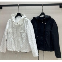​Best Grade Chanel Strass Quilted Jacket 30049 White/Black 2025