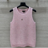 Top Grade Chanel Sequins Vest 30021 Pink 2025
