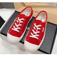 Top Grade Chanel Velvet Sneakers Red 2025 CH041711