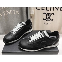 Good Quality Chanel Calfskin Sneakers Black 2025 G46372 