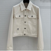 Buy Fashionable Dior Denim Jacket D041008 Beige 2025