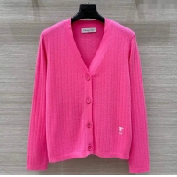 Good Product Dior Wool and Cashmere Cardigan 0411 Dark Pink 2025