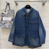 Super Quality Dior Denim Jacket 042903 Blue 2025