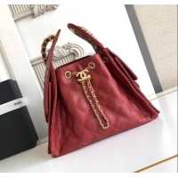 Top Quality Chanel 25 Small Handbag in Grained Calfskin AS5293 Burgundy Spring-Summer 2025